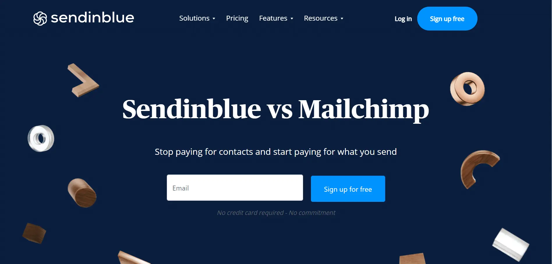 This is the screenshot of the Sendinblue website. It is one of the top email marketing tools in the world.