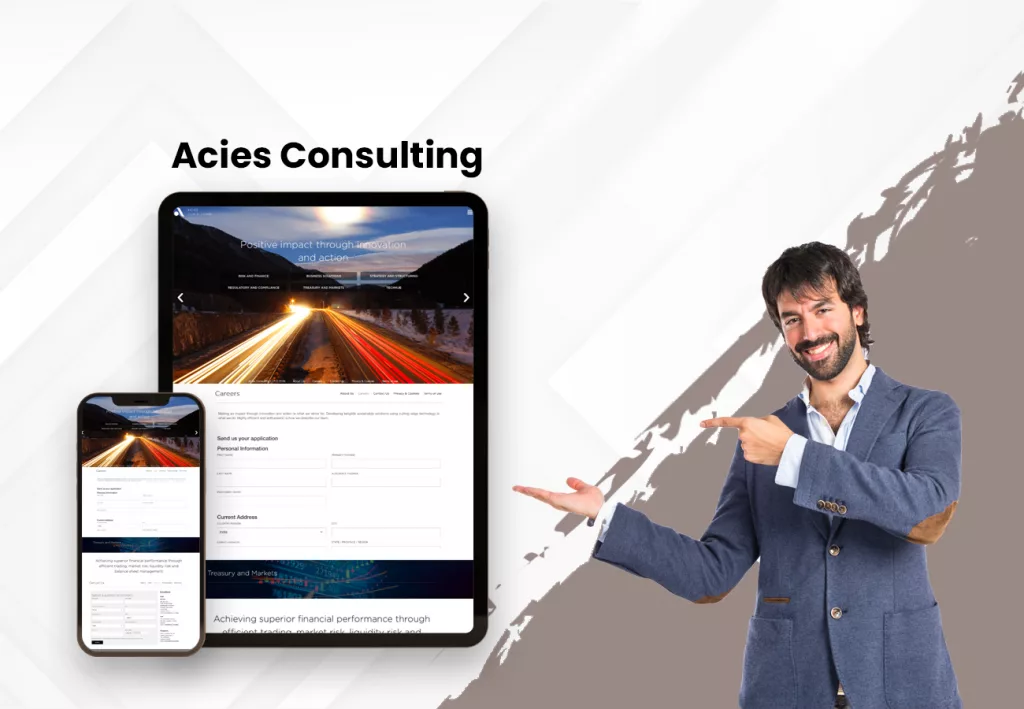 Aries Consulting, a website developed by Eiosys's case study's feature image