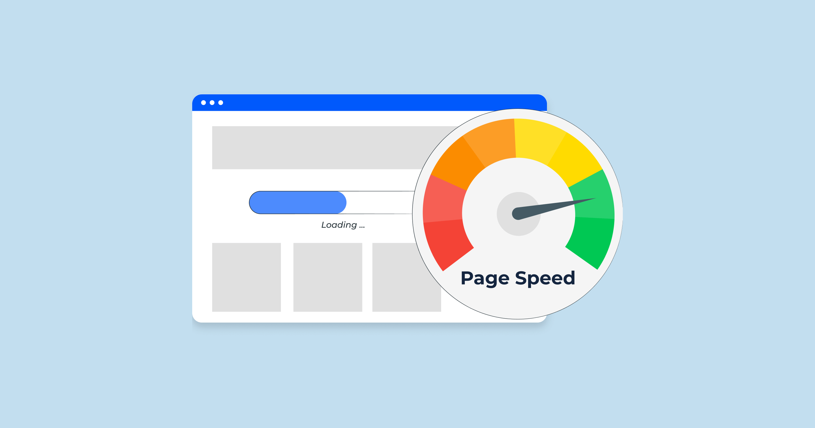 Illustration of Page speed