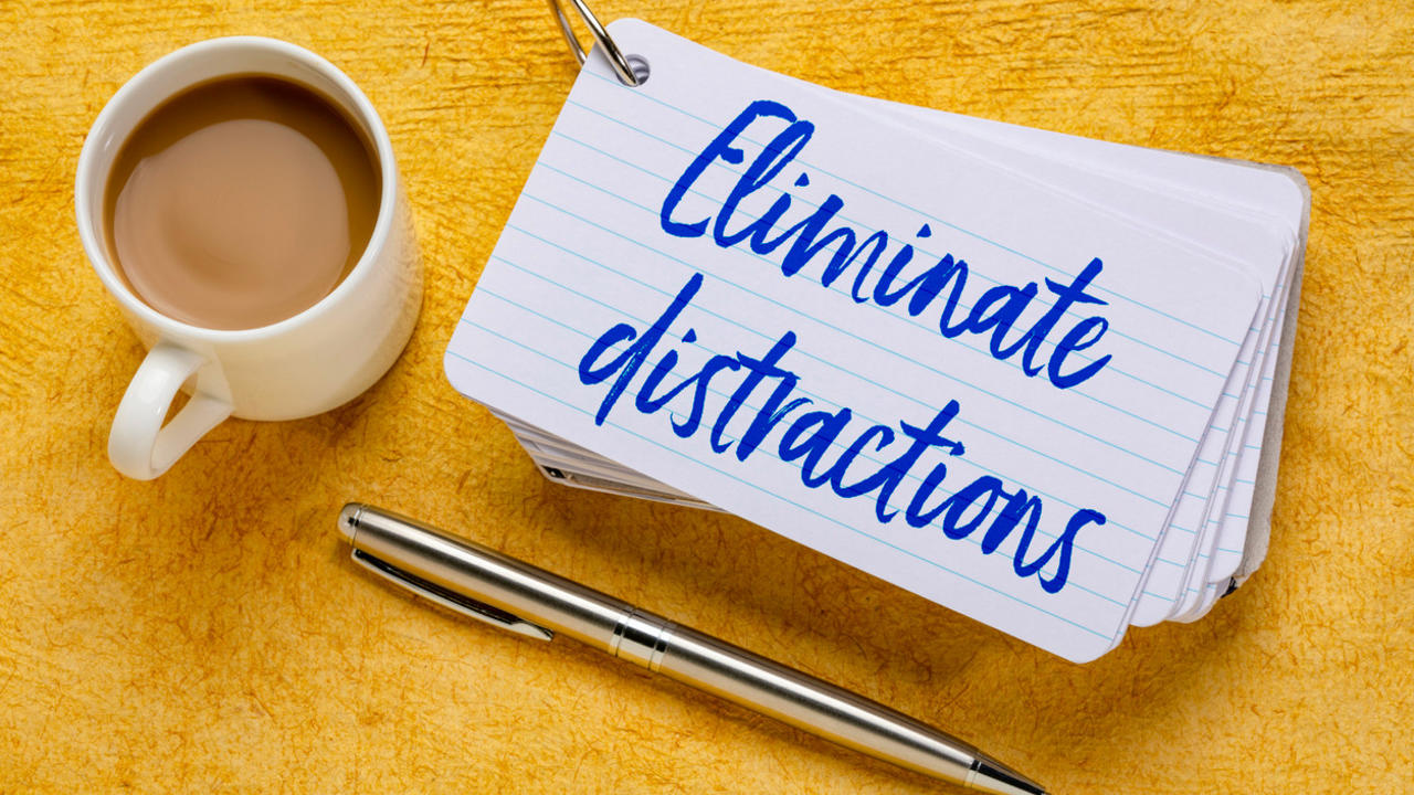 Illustration of Eliminate Distractions