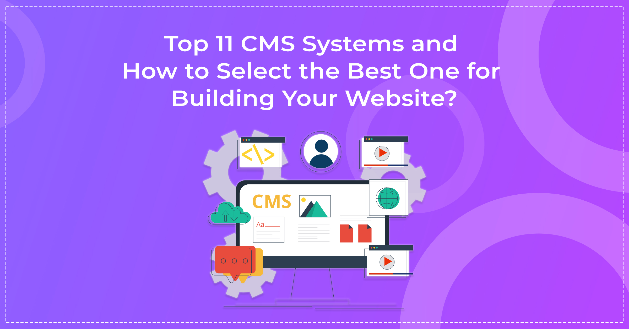 banner image for our blog on top cms systems and how to select the best one for building your website